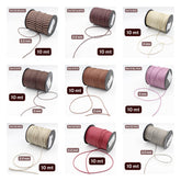 10 meters Waxed Cord 2 or 2.5mm - ACCESSOIRES LEDUC BV